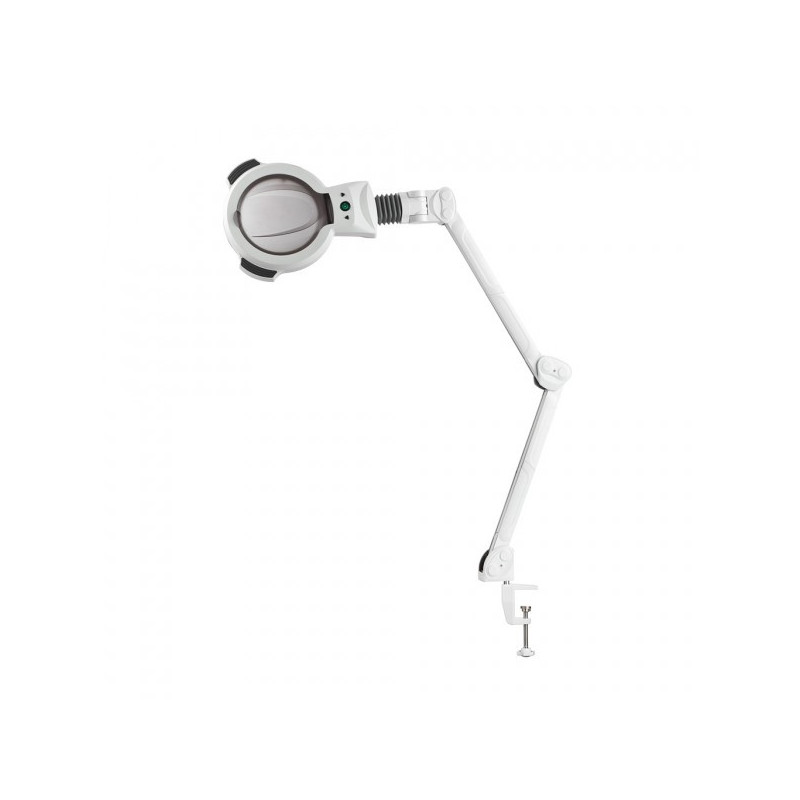 Lampa - lupa Zoom, stiprināma pie galda, LED, 5 dioptrija, regulējama gaismas intensitāte
