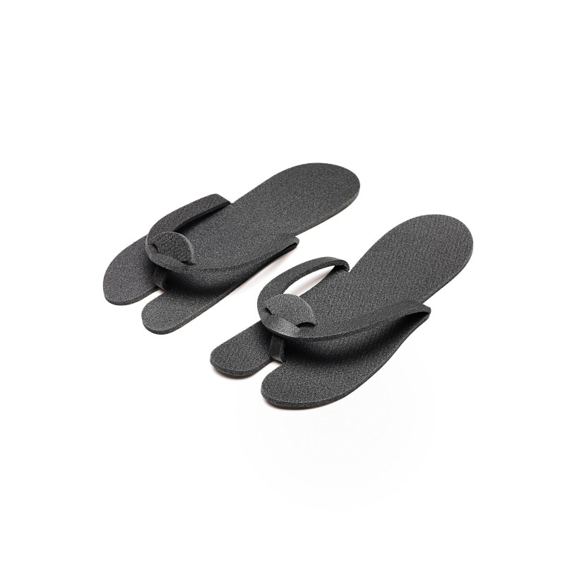 Slippers for men, made of foam, disposable, dark gray 5.5 mm, 1pair / pack.