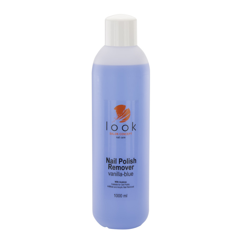 LOOK Nail Polish Remover, with acetone Vanilla Blue 1000ml