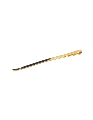 Hair clip, smooth, 70mm, gold, 100 pieces