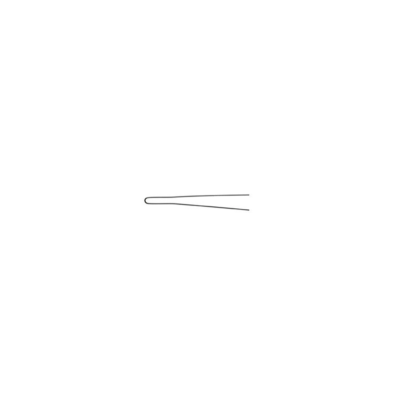 Bobby pins, straight, 75x0.80mm, black 50 pieces