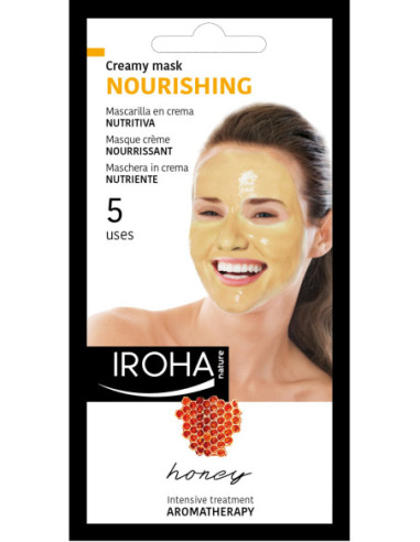 IROHA BEAUTYTIME CREAMY MASK | Face Mask - Creamy | Nutritional | Honey (for 3 uses) 25ml