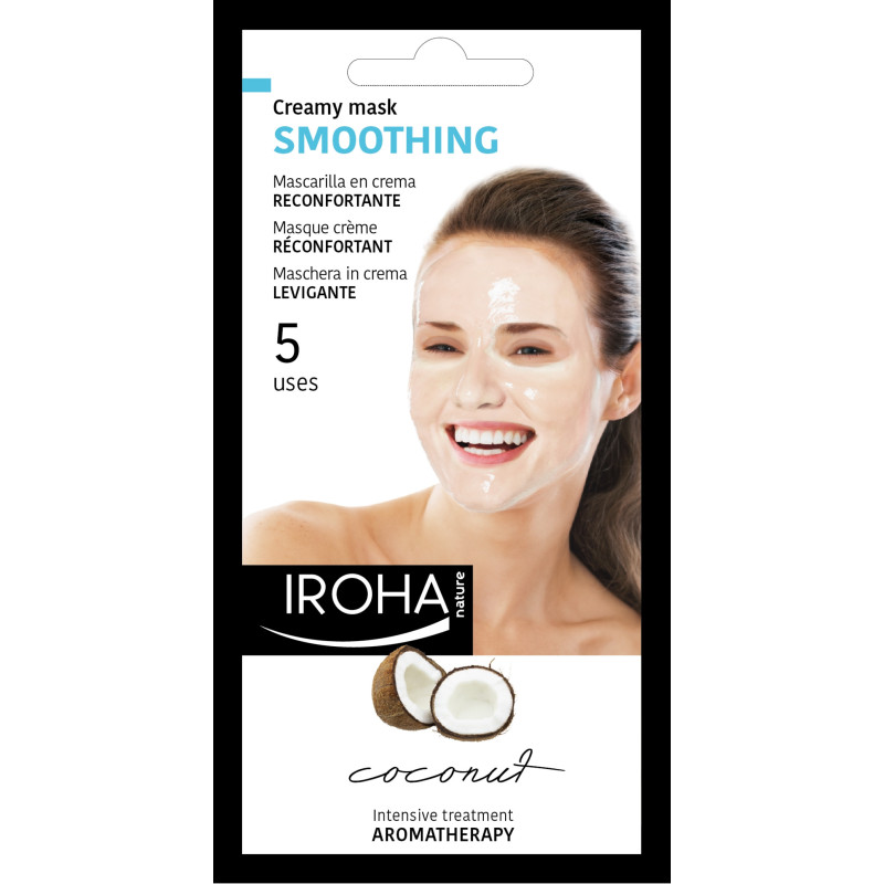 IROHA NATURE BEAUTYTIME Face Mask-Creamy Coconut (for 3 uses) 25ml