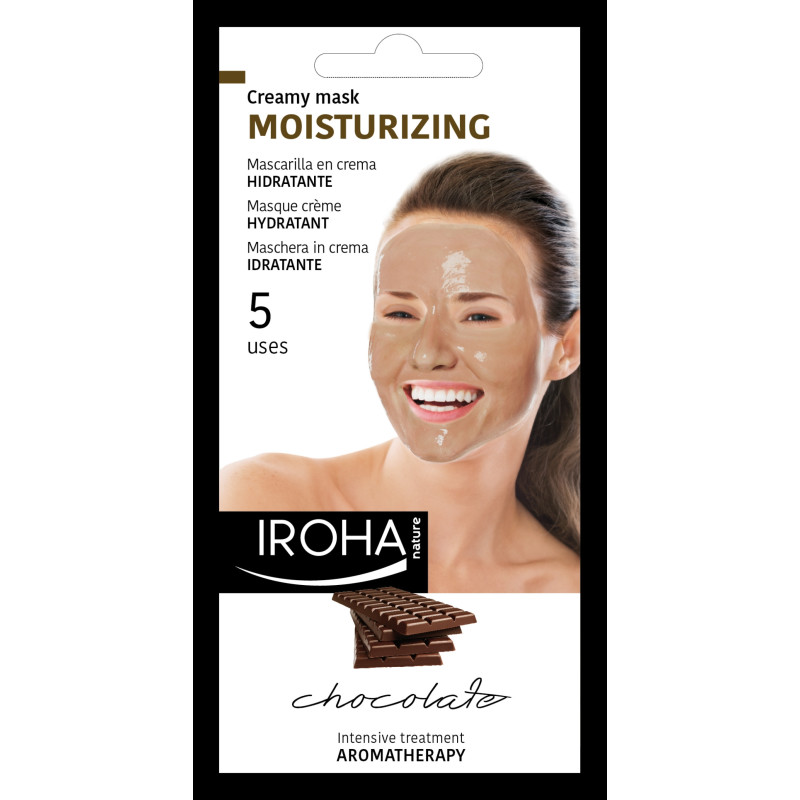 IROHA BEAUTYTIME CREAMY MASK | Face Mask -Creamy | Moisturizing | Chocolate (for 3 uses) 25ml