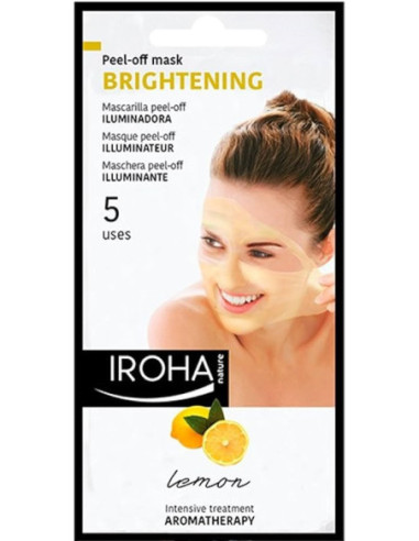 IROHA BEAUTYTIME CREAMY MASK | Peel-Off Face Mask | Cleansing | Lemon (for 3 uses) 25ml