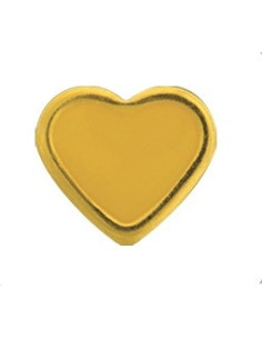 Earrings Hearts yellow, pair