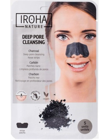 IROHA Detox | Nose Strips | Deep Cleansing - Detoxifying | Coal 5pcs.
