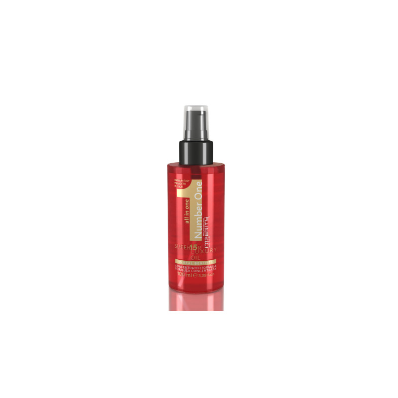 All In One Superior Luxury Oil 100ml. With ruby-colored oil