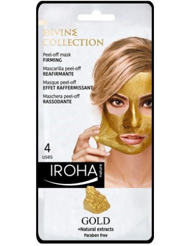 IROHA Divine Collection | Peel - off Face Mask | Firming | Gold 25ml