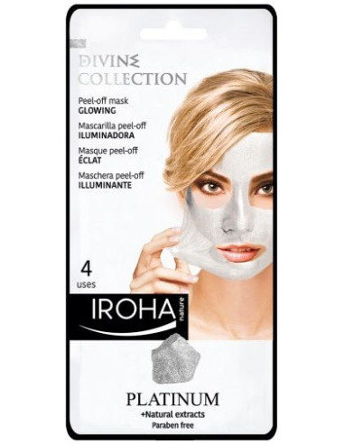IROHA Divine Collection | Peel - off - Face Mask | Lightening | Platinum 25ml