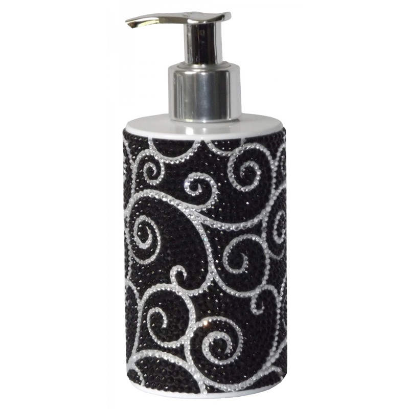 Dia-monds Cream soap, with dispenser, black glamor 250ml