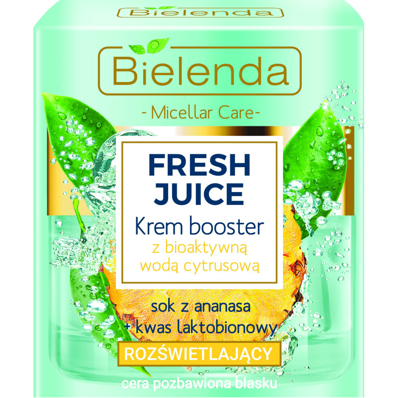 FRESH JUICE face cream booster with bioactive citrus water pineapple 50ml.