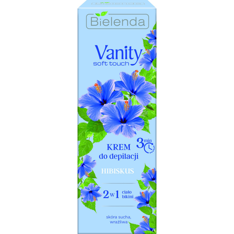 VANITY SOFT 3min depilation cream, for dry/sensetive skin, hibiscus 100ml