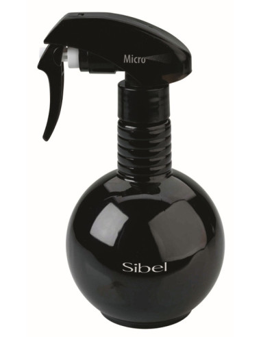 Spray bottle, round, black, 340ml.