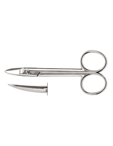 4, 1 x stainless steel curved nail scissors, 1 pc. / pack.