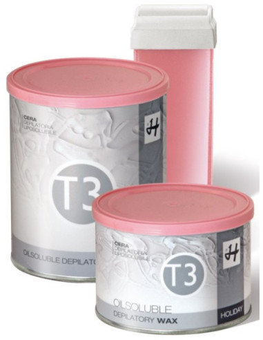 HOLIDAY T3 Vasks depilācijai (titāna dioksīda-rozā) 800ml