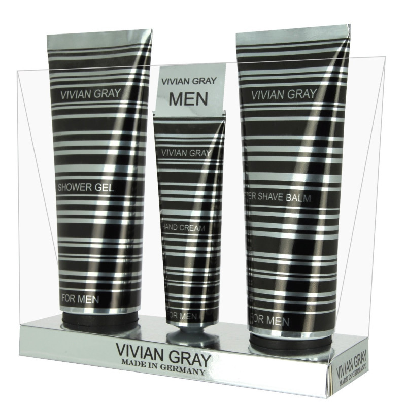For Men Set for men, Shower Gel + Body Lotion + Hand Cream 2 * 100ml + 30ml