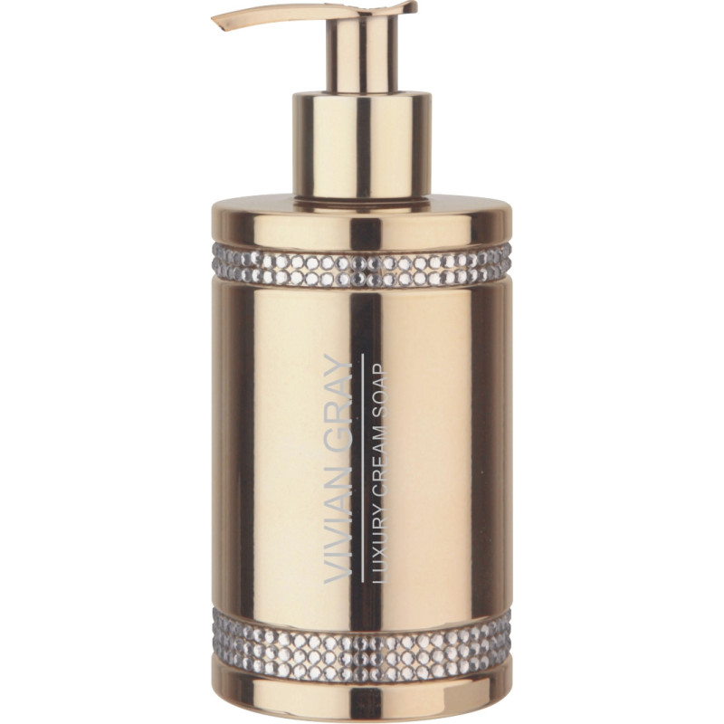 Crystals Cream soap with dispenser, gold 250ml