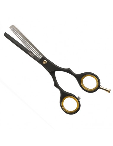 Thinning scissors 5.5" BLACK MATT, razor blades