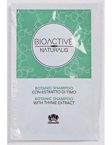 BIOACTIVE NATURALIS Šampūns, ar timiāna un olīvu ektraktu, krāsotiem matiem 7ml