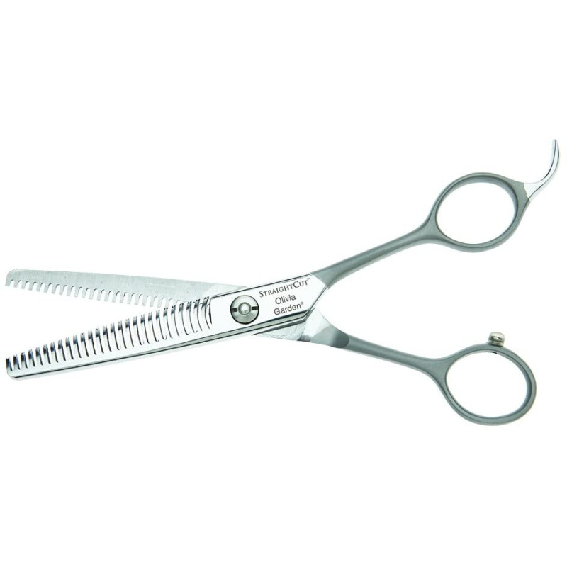 Thinning scissors Olivia Garden STRAIGHT CUT DOUBLE BLADE 6", 27 teeth