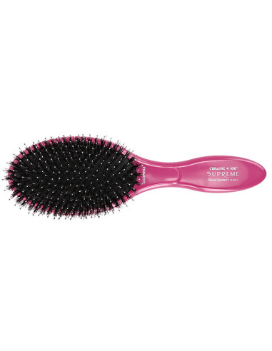 Olivia Garden Hairbrush Ceramic + Ion Supreme Combo matu suka, rozā