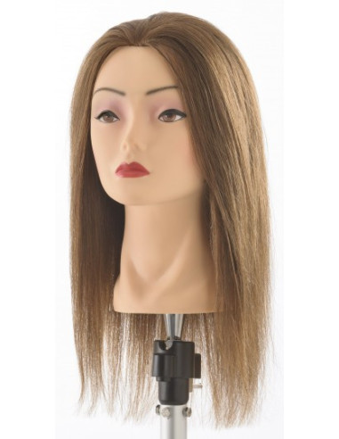 Manekena galva JANE, jaukti mati (60% dabīgi, 40% sintētiski), 35-40cm