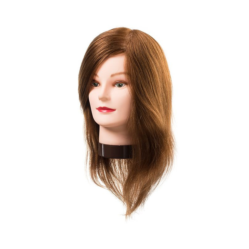 Manekena galva LUCY, 100% dabīgi mati, 20-30cm