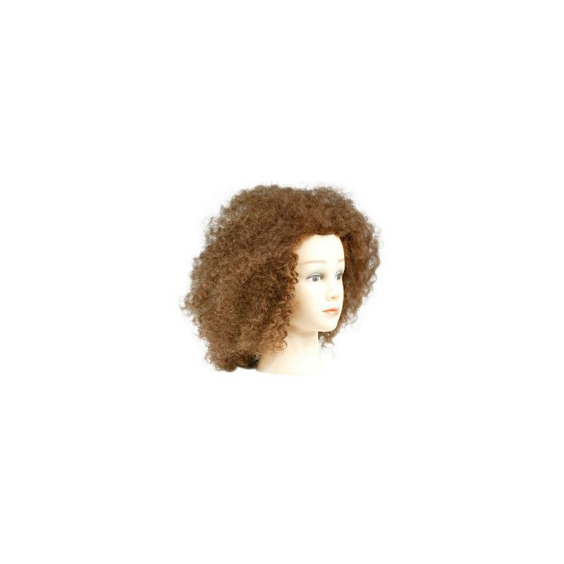 Manekena galva Guliana, 100% dabīgi mati, cirtaini, 25-30cm