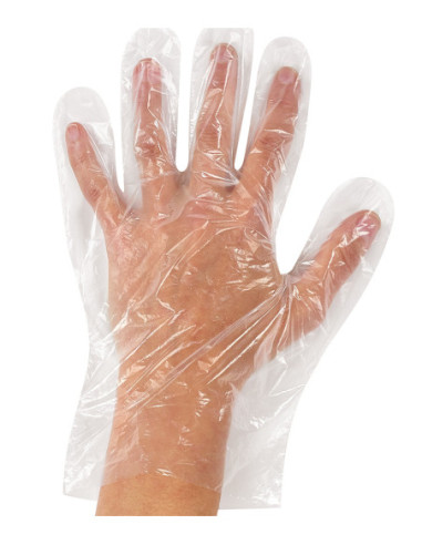 Polyethylene gloves, disposable, 50pcs / pack.