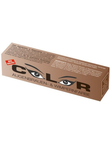 Eyebrow and eyelash dye for long-lasting dyeing COLOR, brown, 15 ml