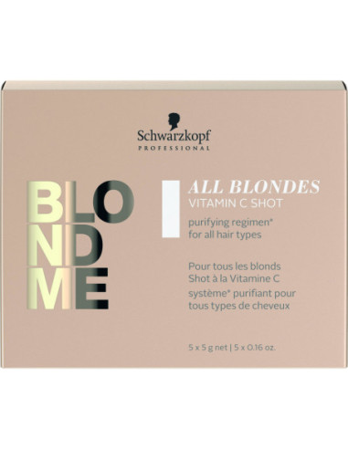 BlondMe C Vitamīna deva visiem blondu matu tipiem 5X5g