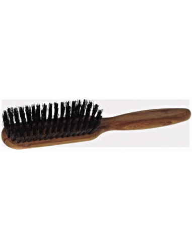 Hair brush, flat, 5 rows, natural bristles, beech