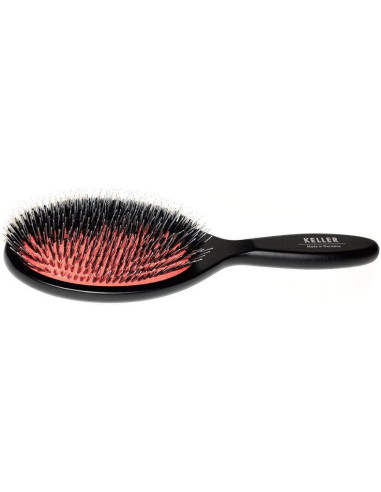 Hair brush, large, soft, natural bristles, beech