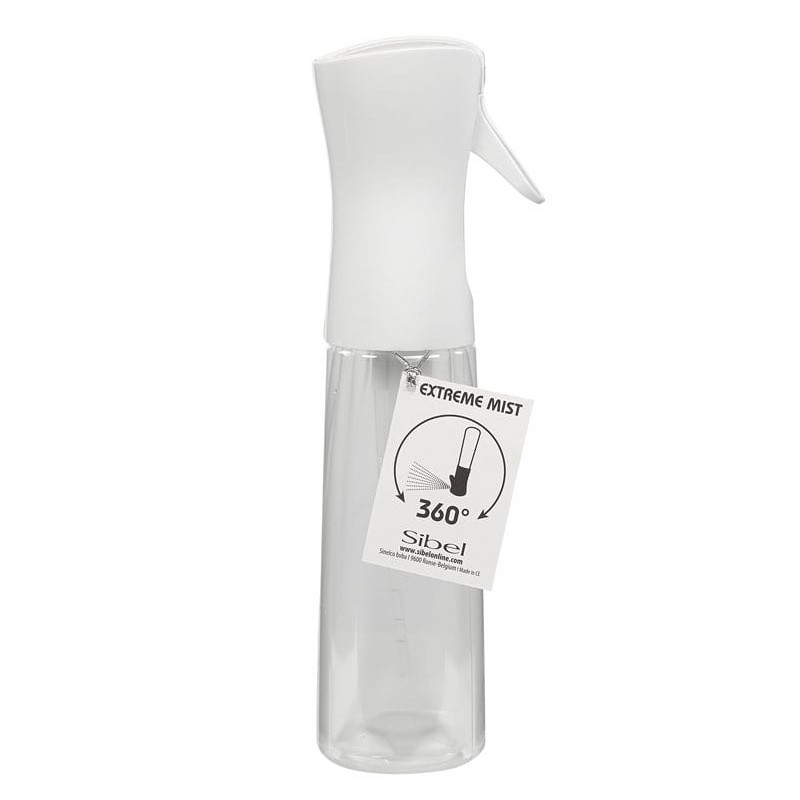 Continuous Spray Bottle 360° - Black Extreme Mist, white, 300ml