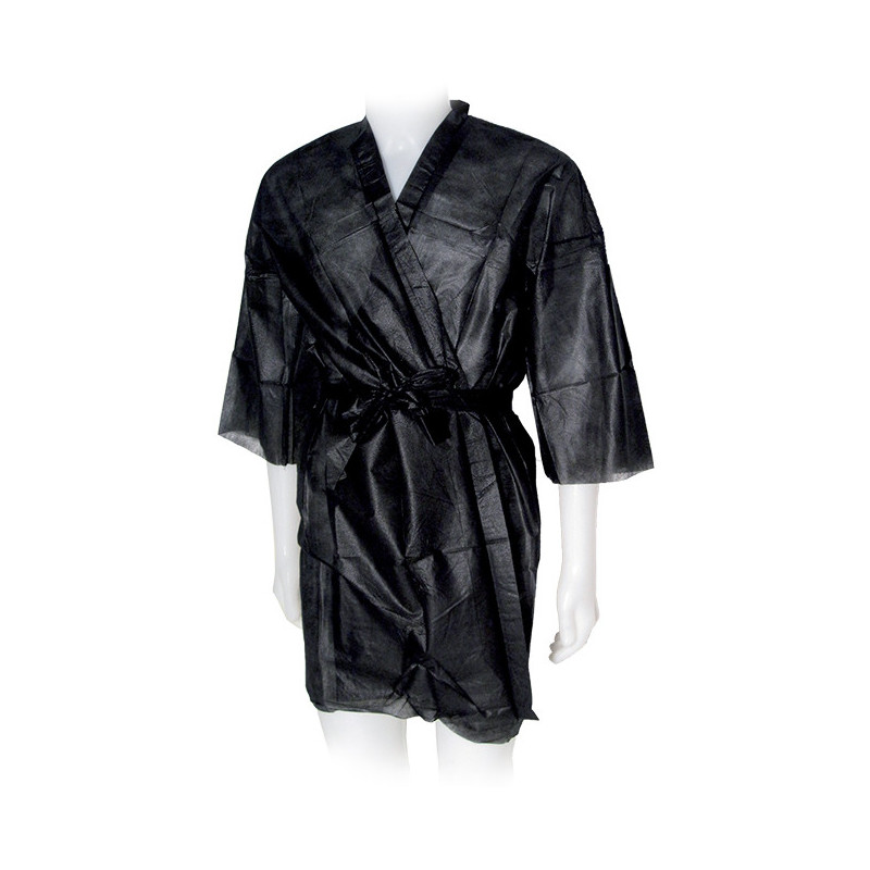Kimono neausta materiāla, melns, vienreizlietojams, 10 gab.