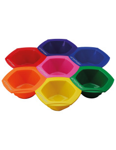 Bowls for mixing colors, 7...