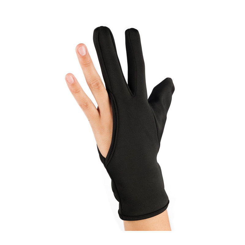 Protective glove for working with hair straightener, 3 fingers