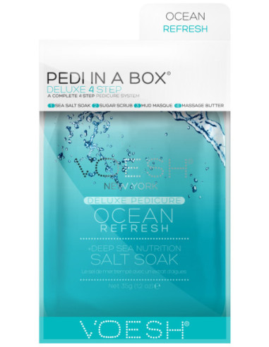 VOESH - Pedi in a Box - 4 Step Deluxe - Ocean Refresh Set