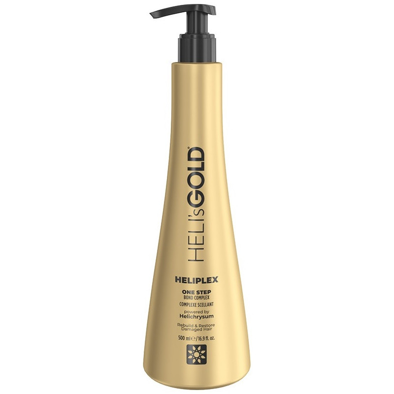 HELI´S GOLD HELIPLEX One Step Bond Complex Hair Serum powered by Helichrysum Rebuild & Restore Damaged Hair, 500ml