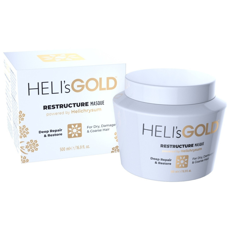 HELI'S GOLD Maska matiem, dziļi atjaunojoša, sausiem/bojātiem matiem, 500ml