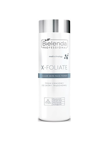 X-Foliate Clear Skin Anti Acne Face Toner with Acids 200ml