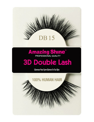 False Eyelashes – 3D Double DB15 by Amazing Shine