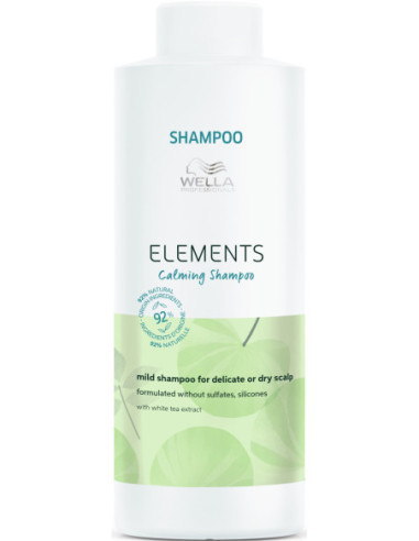 Elements Calming nomierinošs šampūns sausai un jutīgai galvas ādai 1000ml
