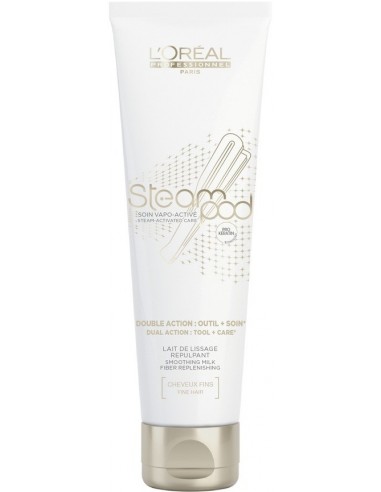 Restoring and smoothing milk for styling fine hair. L'Oreal Professionnel Steampod Smoothing milk 150ml