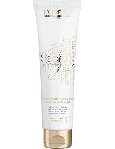Regenerating and smoothing cream for thick hair styling. L'Oreal Professionnel Steampod Smoothing cream 150ml