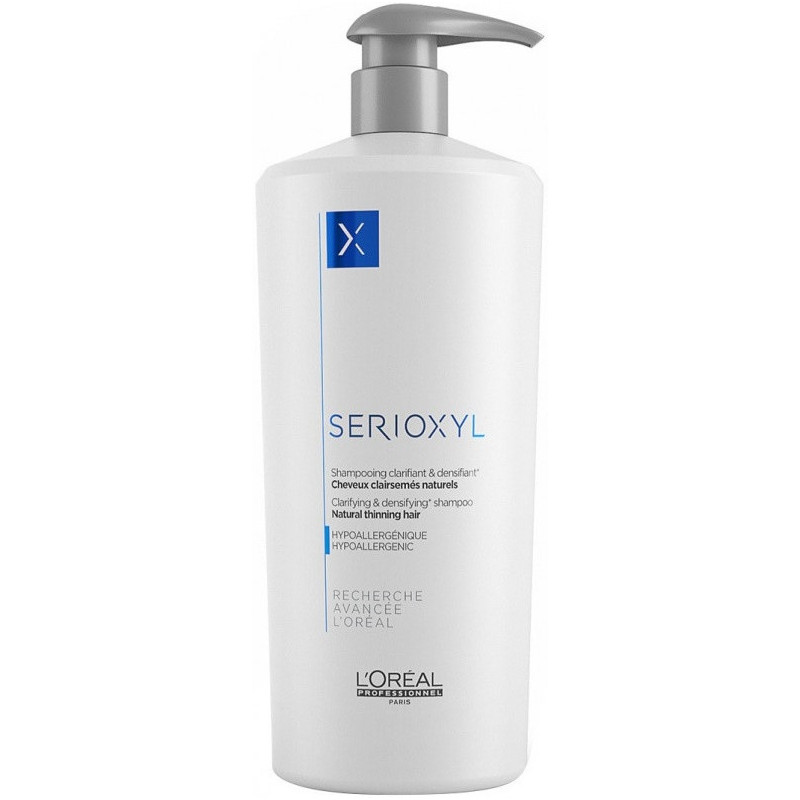SERIOXYL attīrošs un matu biezumu veicinošs šampūns 1000ml
