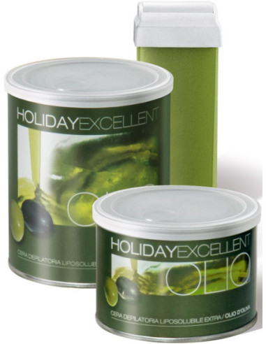 HOLIDAY EXCELLENT Vasks depilācijai ar olīveļļu, kārtridžu, nav alerģisks 100ml