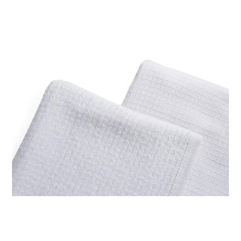 Double-sided cotton towels Barburys 50 x 80 cm, white - 1pcs