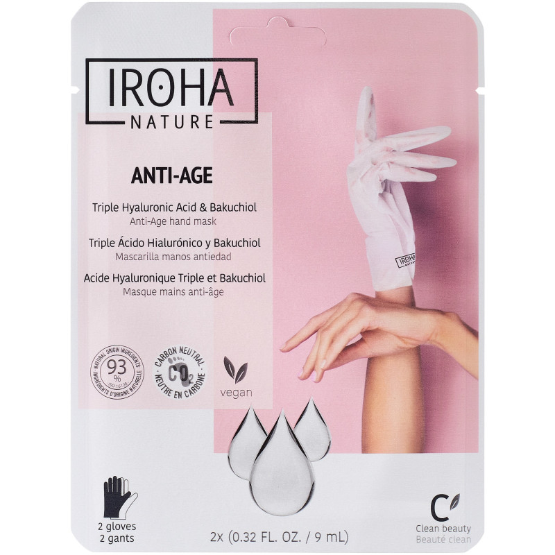 IROHA NATURE Mask-gloves for hands and nails (2pcs., disposable)